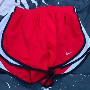 Red Nike DRI-FIT shorts size medium